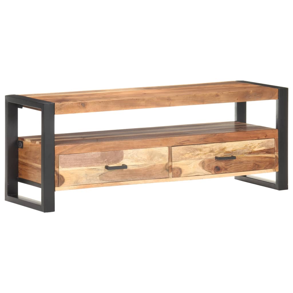 Meuble TV en Bois Marron avec Finition Miel-La-Fabrique-Industrielle