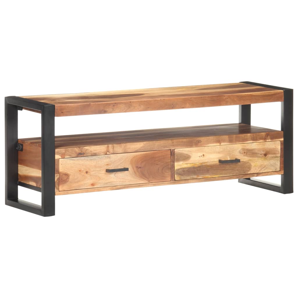 Meuble TV en Bois Marron avec Finition Miel-La-Fabrique-Industrielle