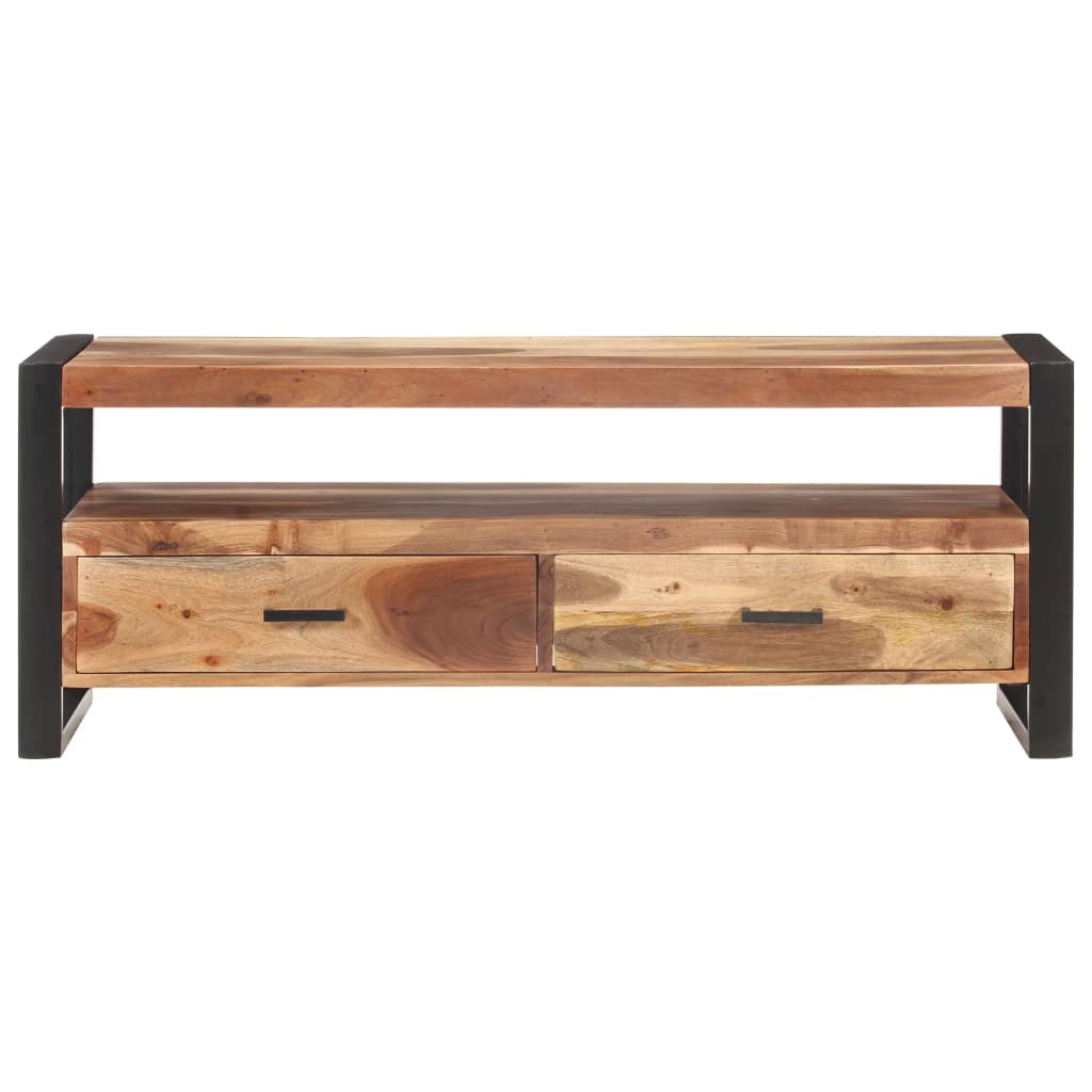 Meuble TV en Bois Marron avec Finition Miel-La-Fabrique-Industrielle
