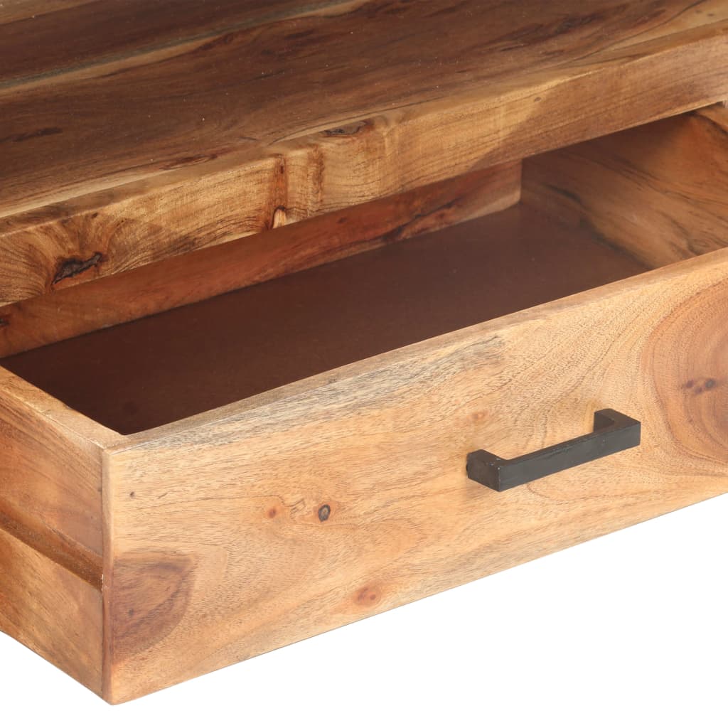Meuble TV en Bois Marron avec Finition Miel-La-Fabrique-Industrielle