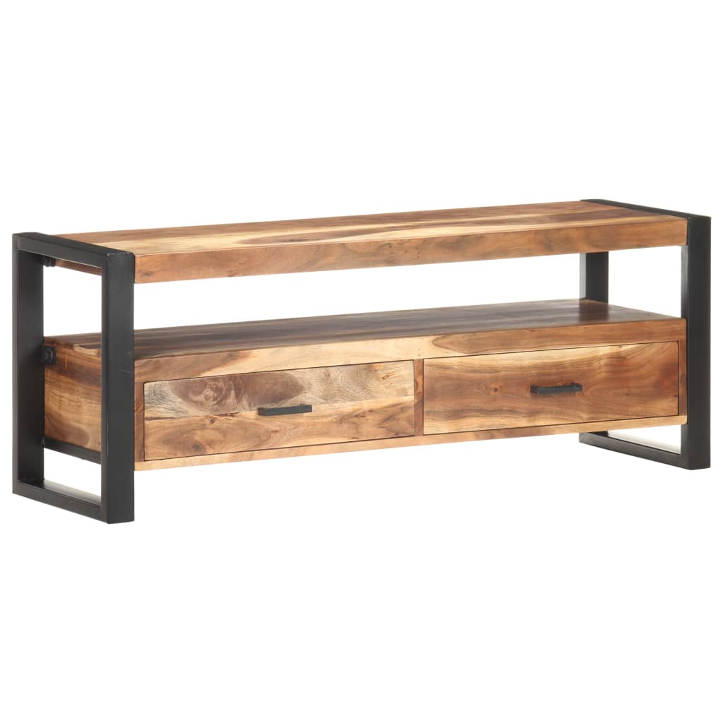 Meuble TV en Bois Marron avec Finition Miel-La-Fabrique-Industrielle