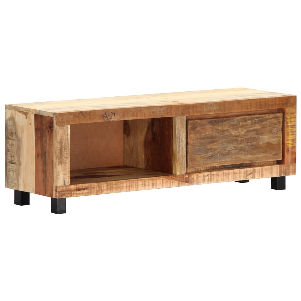 Meuble TV en Bois Massif avec Tiroir de Style Industriel-La-Fabrique-Industrielle