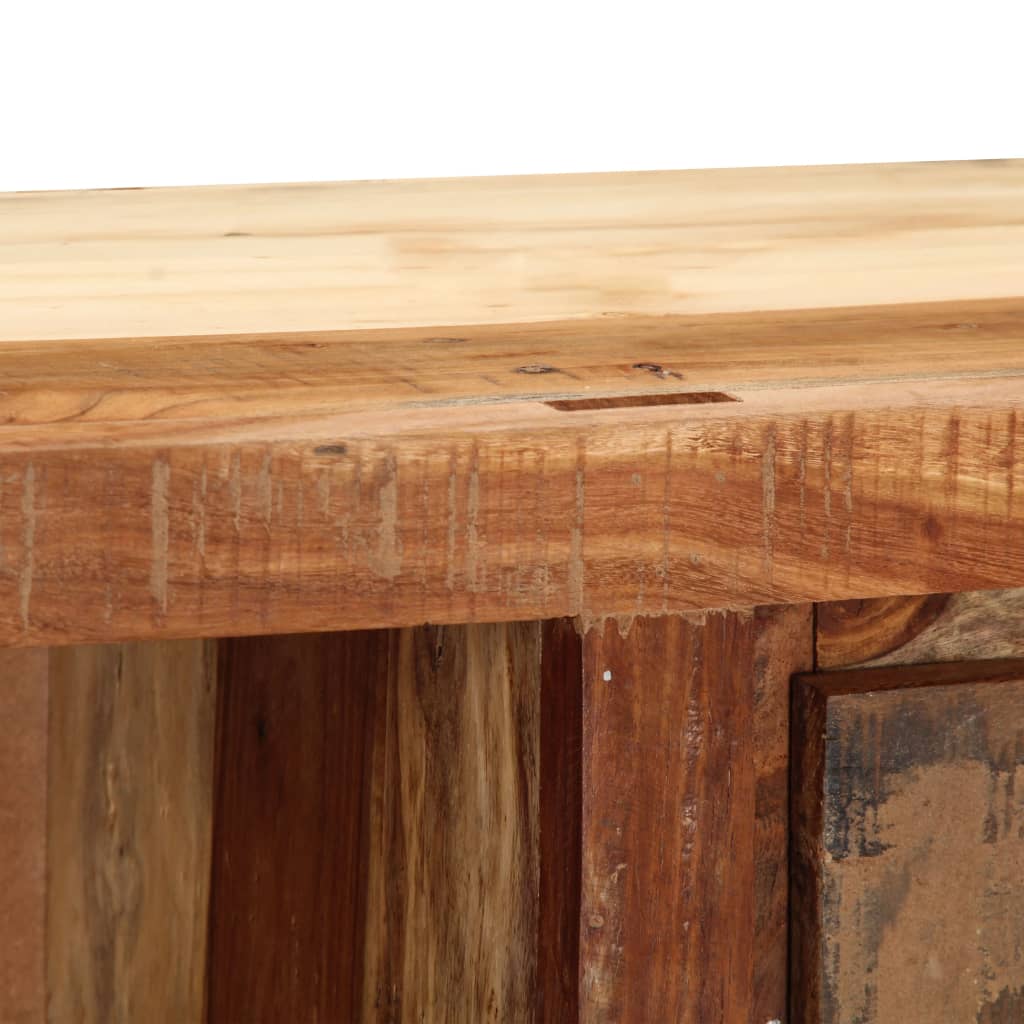 Meuble TV en Bois Massif avec Tiroir de Style Industriel-La-Fabrique-Industrielle