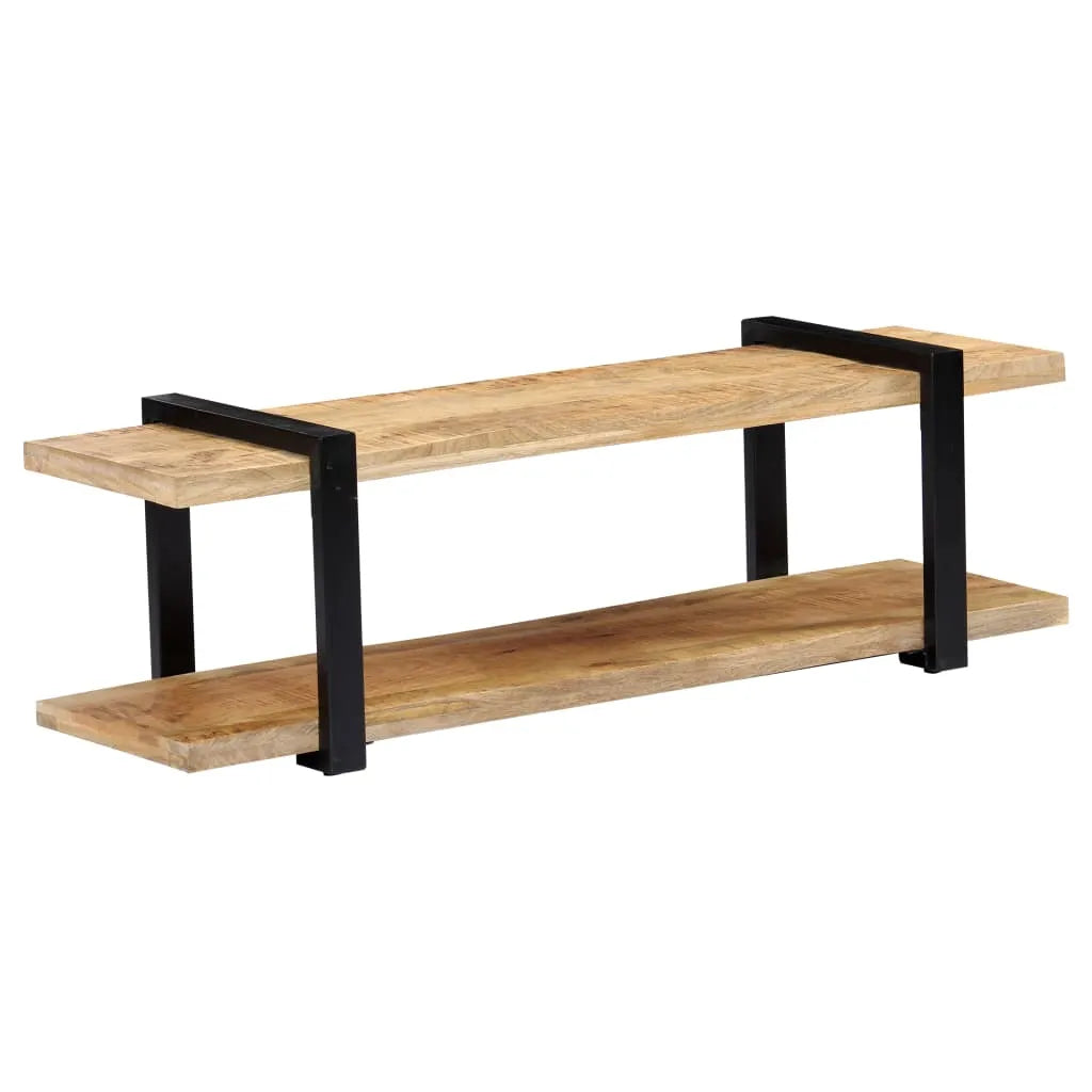 Meuble TV en Bois Massif de Manguier Brut-130 cm-bois de manguier massif-1-La-Fabrique-Industrielle