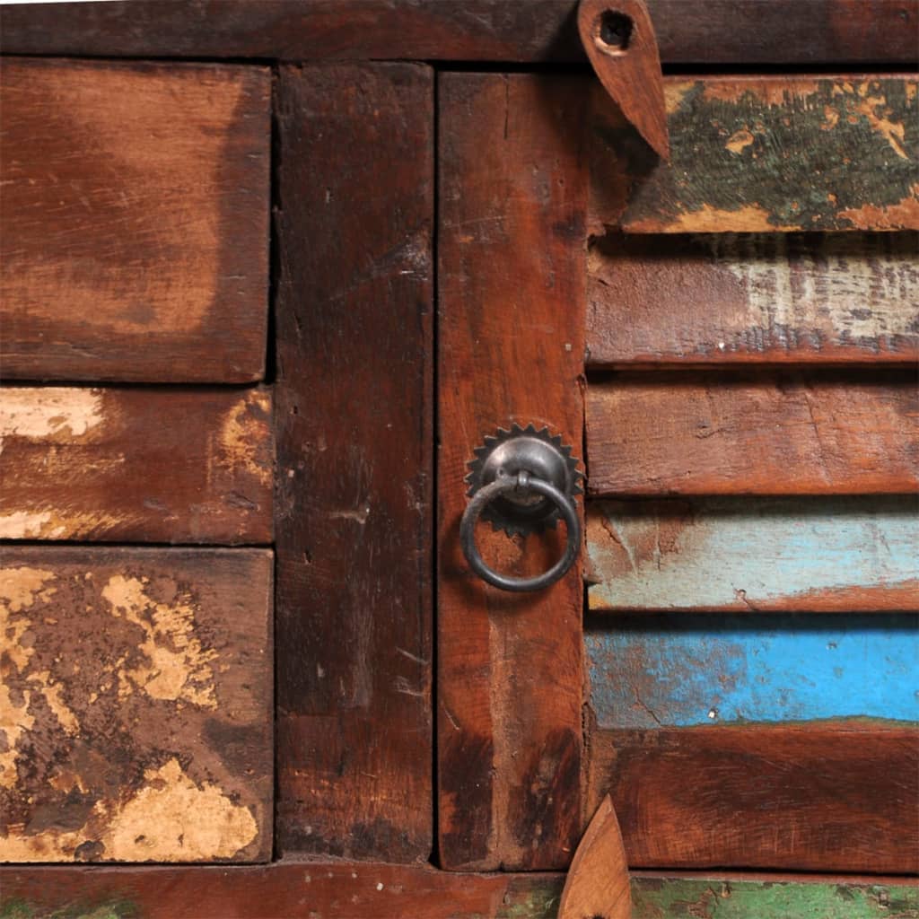 Meuble TV en Bois Massif de Récupération Authentique-La-Fabrique-Industrielle