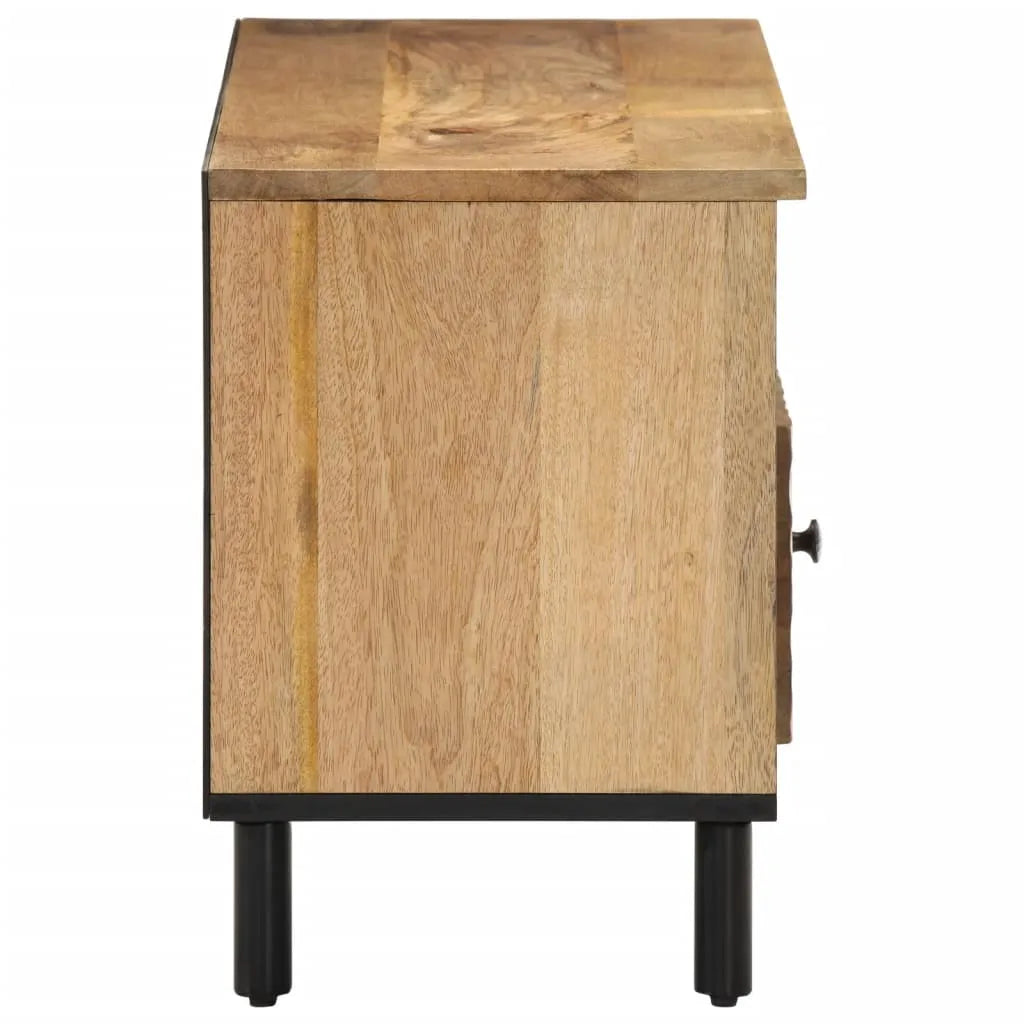 Meuble TV en Bois Massif et Fer Style Industriel-La-Fabrique-Industrielle