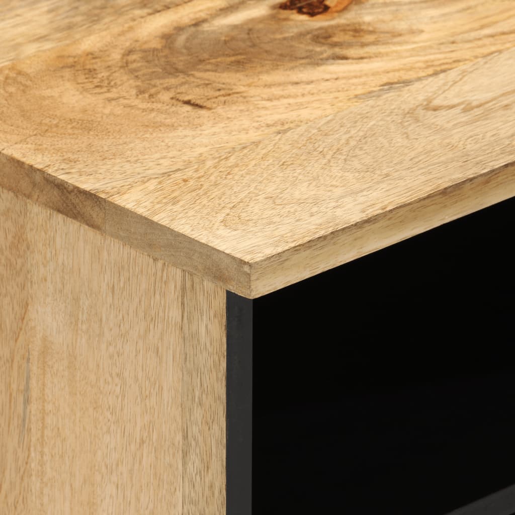 Meuble TV en Bois Massif et Fer Style Industriel-La-Fabrique-Industrielle