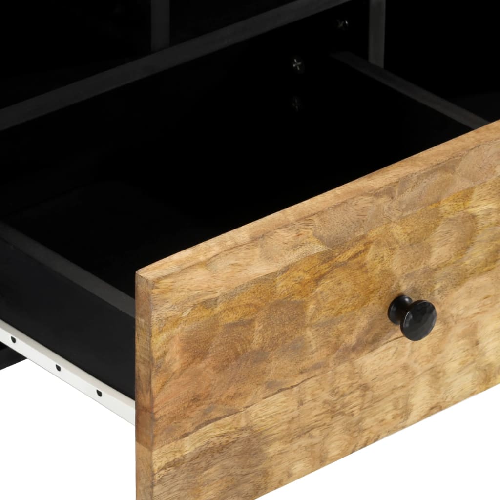 Meuble TV en Bois Massif et Fer Style Industriel-La-Fabrique-Industrielle