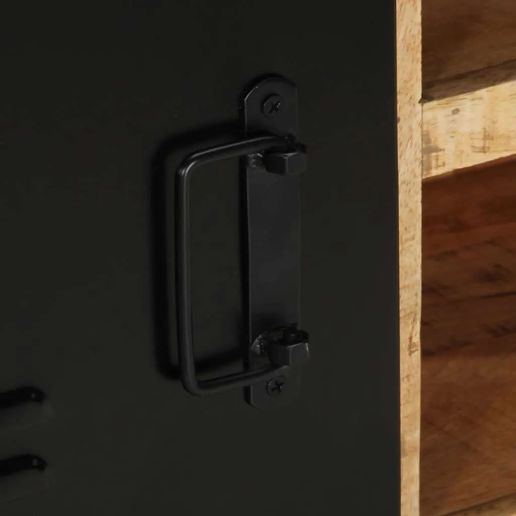 Meuble TV en Bois Massif et Métal Indus-La-Fabrique-Industrielle
