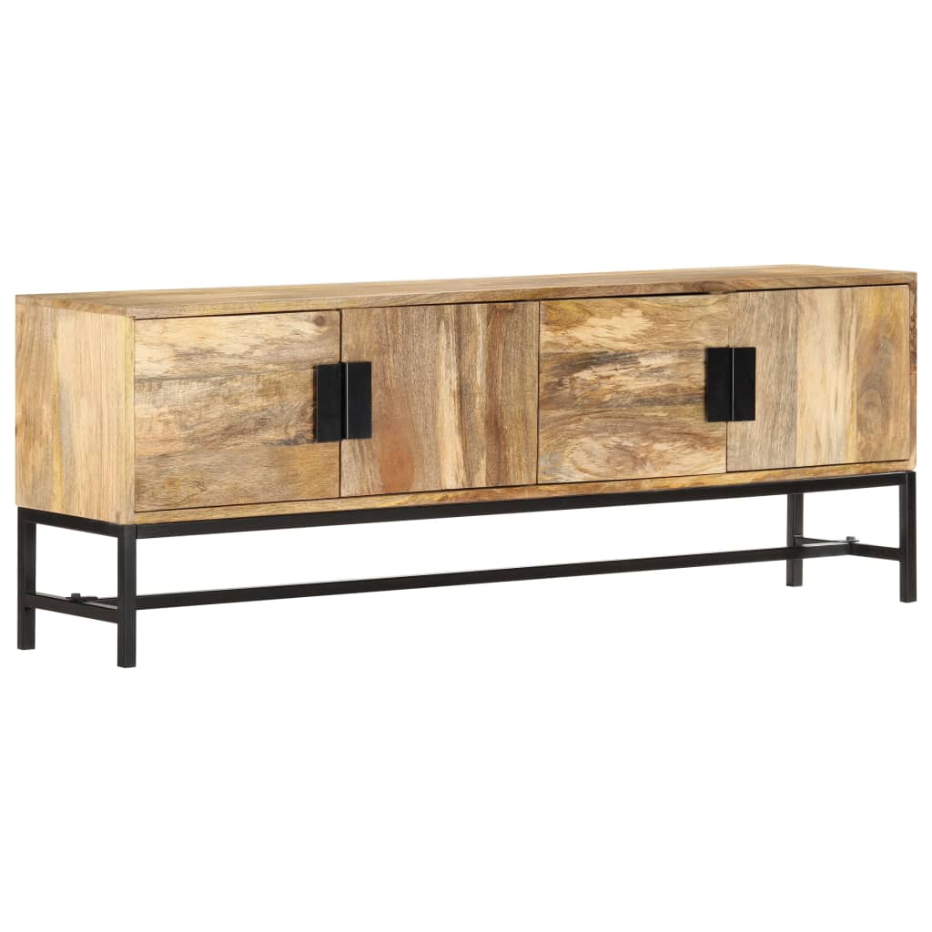 Meuble TV en Bois Massif et Style Industriel 140 cm-La-Fabrique-Industrielle