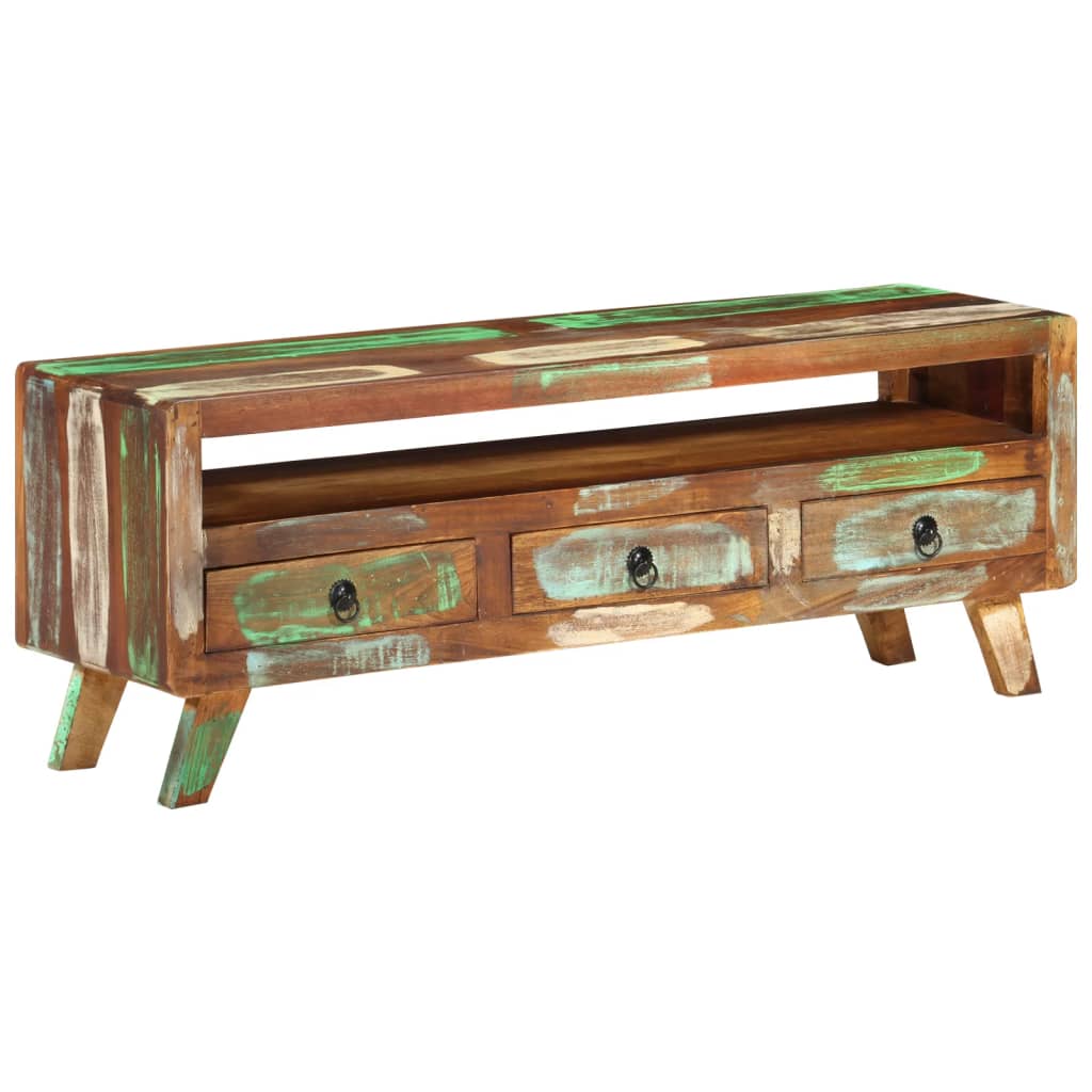 Meuble TV en Bois Multicolore Recyclé-La-Fabrique-Industrielle