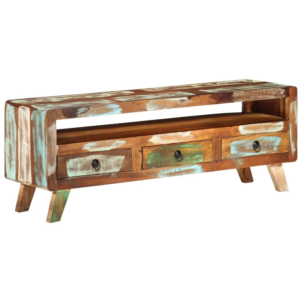 Meuble TV en Bois Multicolore Recyclé-La-Fabrique-Industrielle
