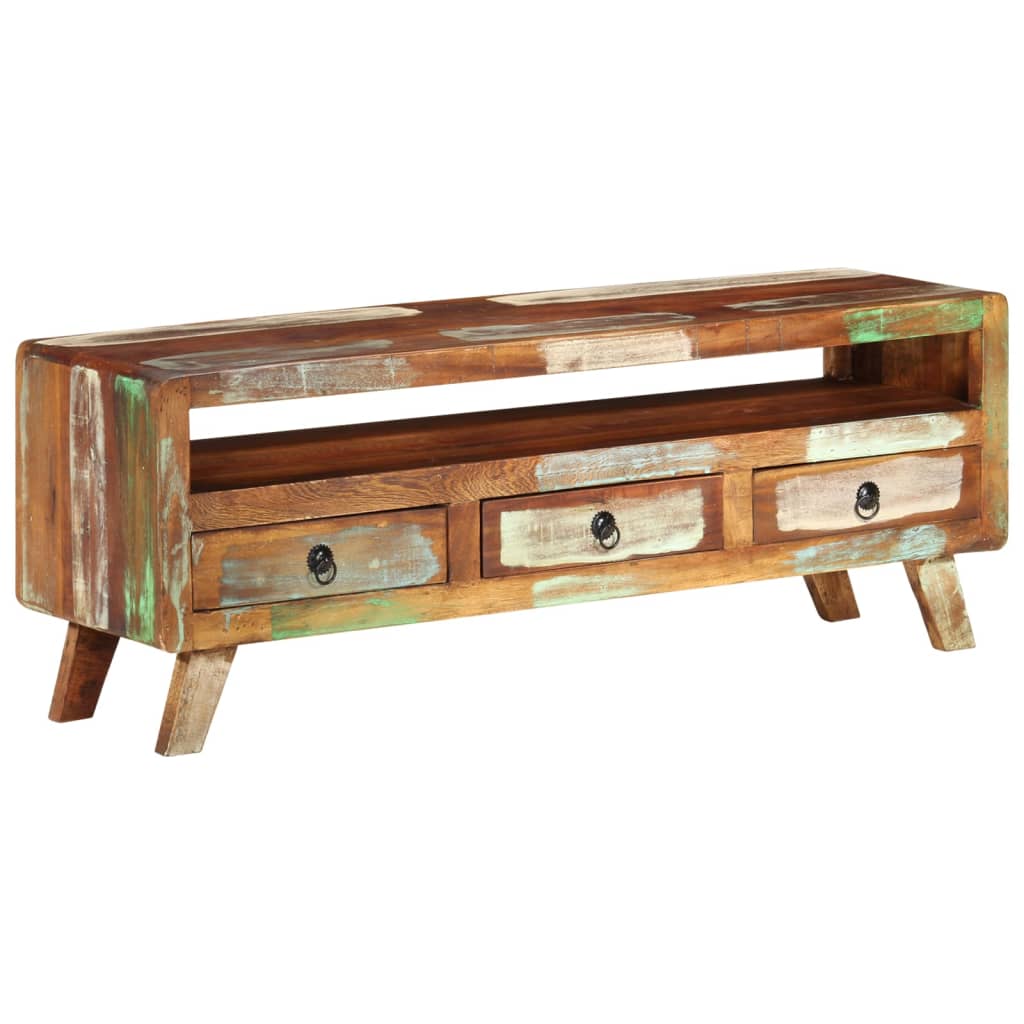 Meuble TV en Bois Multicolore Recyclé-La-Fabrique-Industrielle