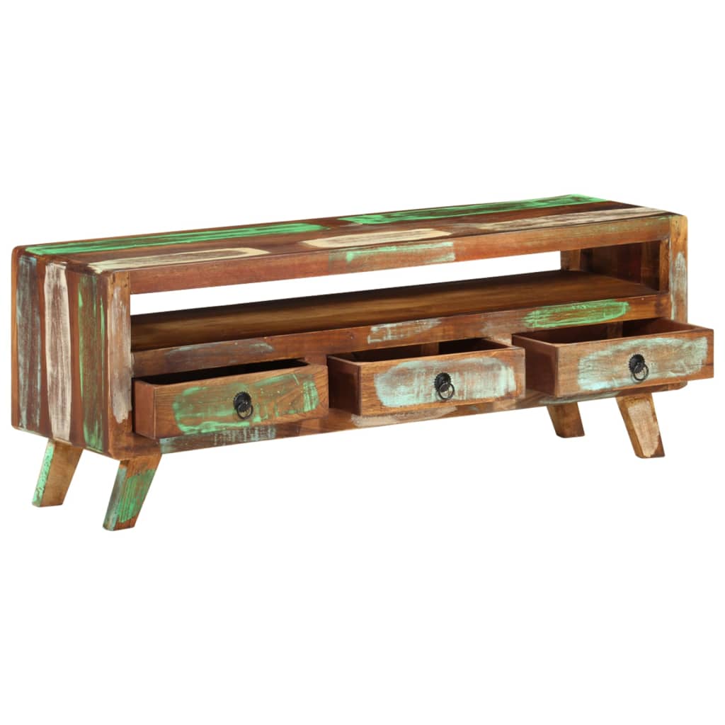 Meuble TV en Bois Multicolore Recyclé-La-Fabrique-Industrielle