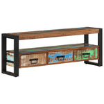 Meuble TV en Bois Recyclé Coloré Vintage-120 cm-bois de récupération massif-1-La-Fabrique-Industrielle