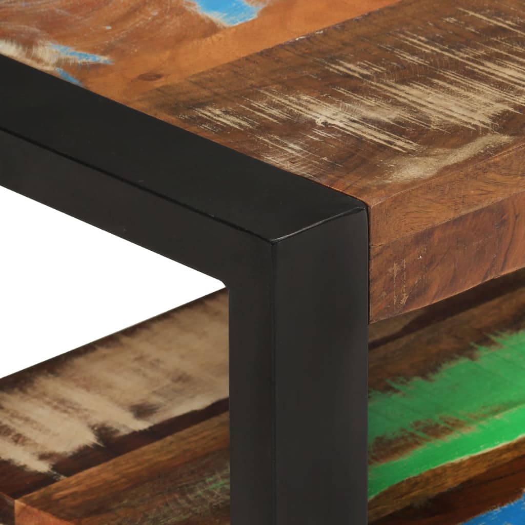 Meuble TV en Bois Recyclé Coloré Vintage-La-Fabrique-Industrielle