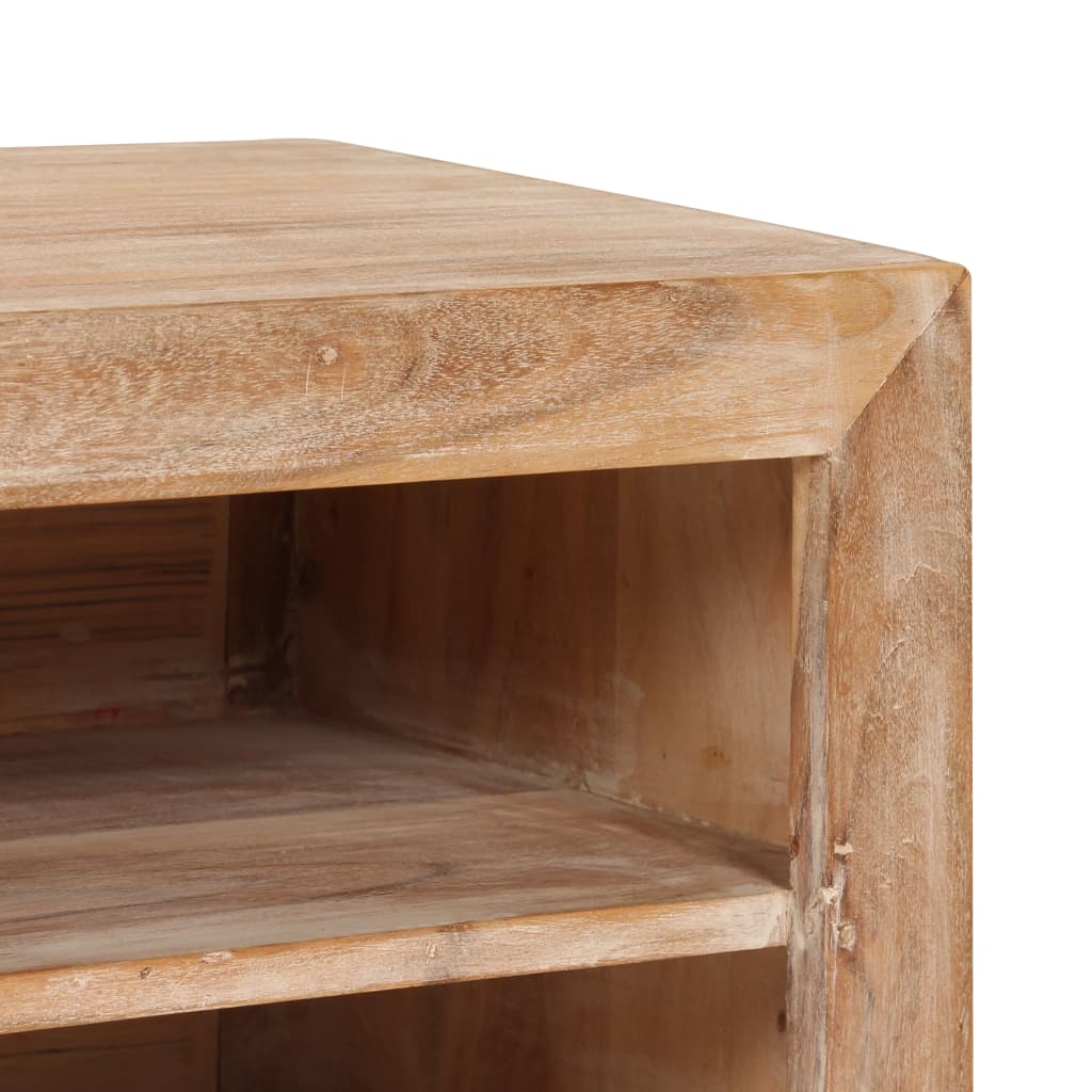 Meuble TV en Bois d'Acacia Massif et Design Industriel-La-Fabrique-Industrielle