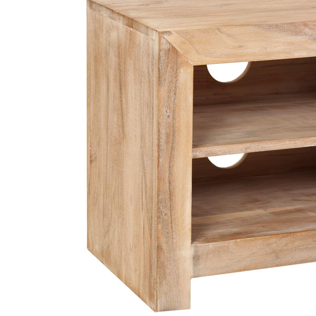 Meuble TV en Bois d'Acacia Massif et Design Industriel-La-Fabrique-Industrielle