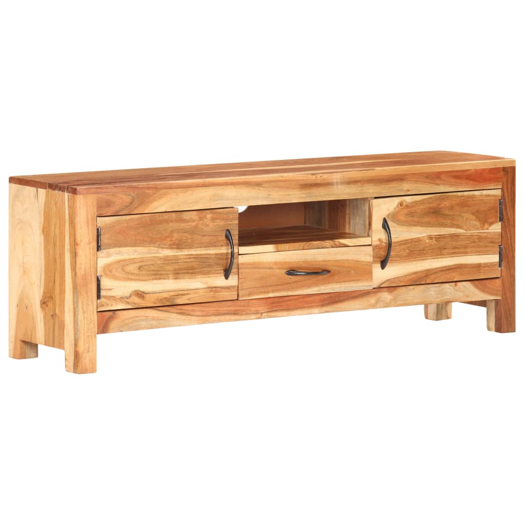 Meuble TV en Bois d'Acacia Massif-La-Fabrique-Industrielle
