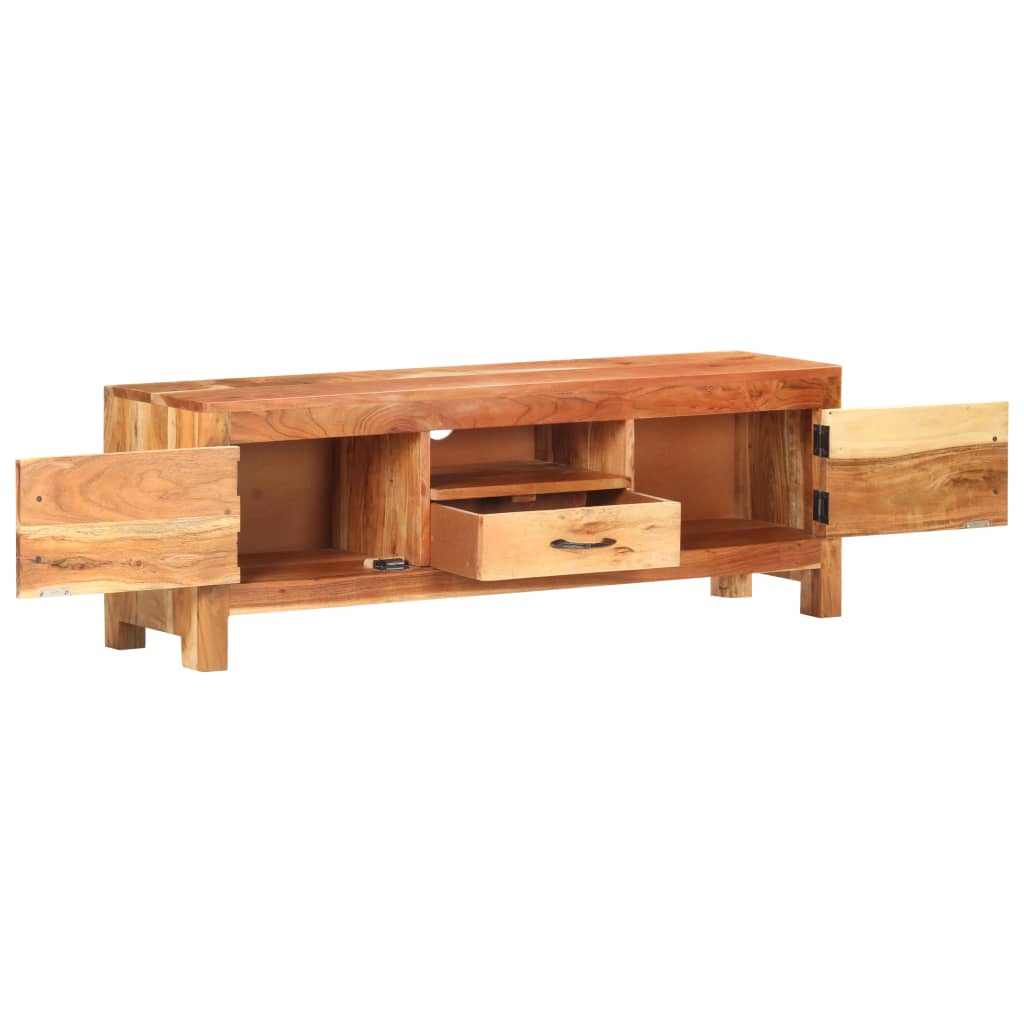 Meuble TV en Bois d'Acacia Massif-La-Fabrique-Industrielle
