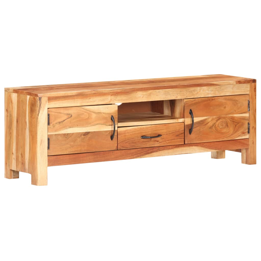 Meuble TV en Bois d'Acacia Massif-La-Fabrique-Industrielle