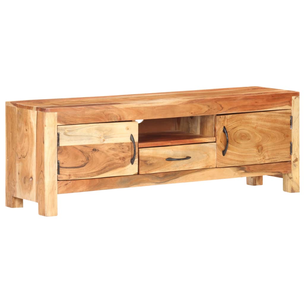 Meuble TV en Bois d'Acacia Massif-La-Fabrique-Industrielle