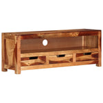 Meuble TV en Bois d'Acacia au Style Industriel-La-Fabrique-Industrielle