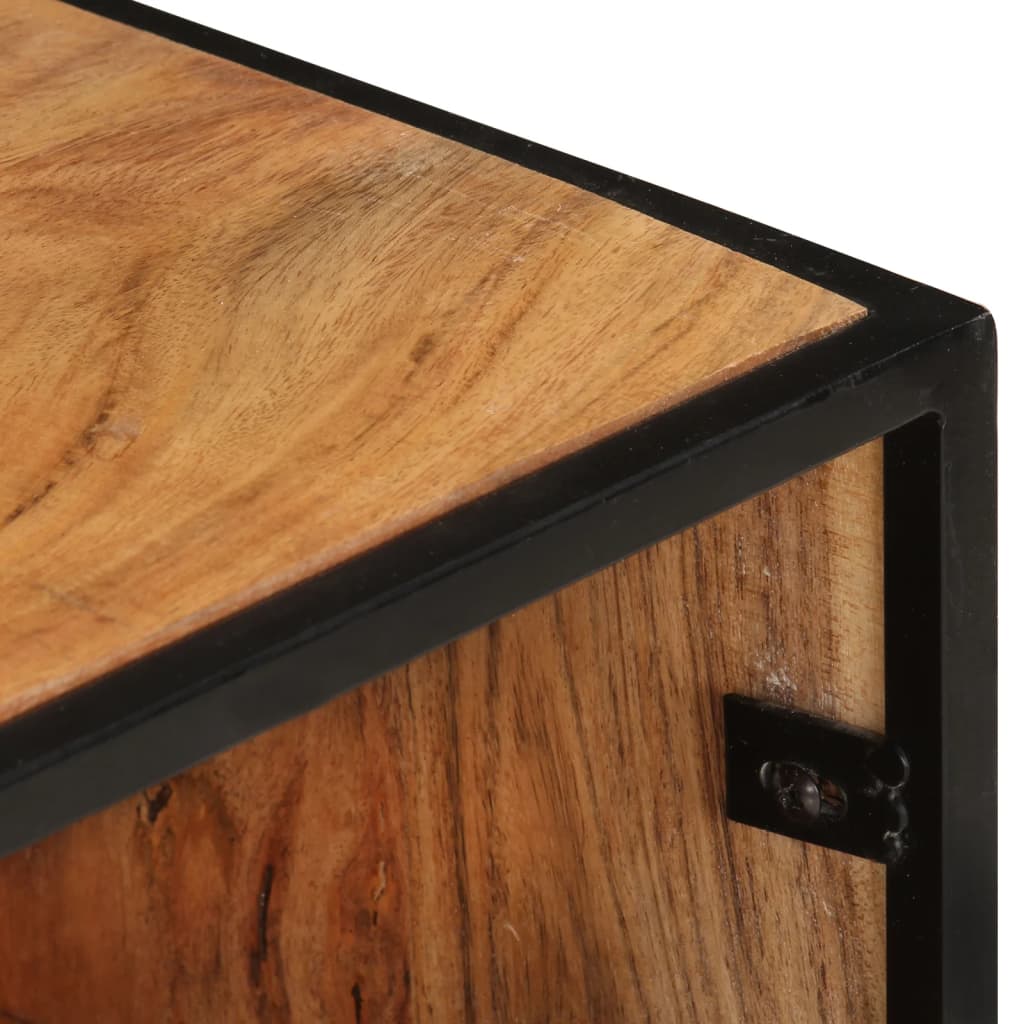 Meuble TV en Bois d'Acacia et Fer-La-Fabrique-Industrielle