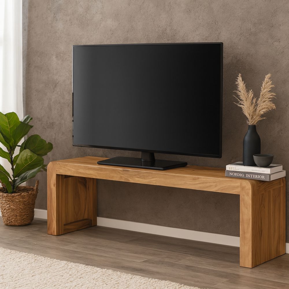 Meuble TV en Bois d'Acacia-La Fabrique Industrielle