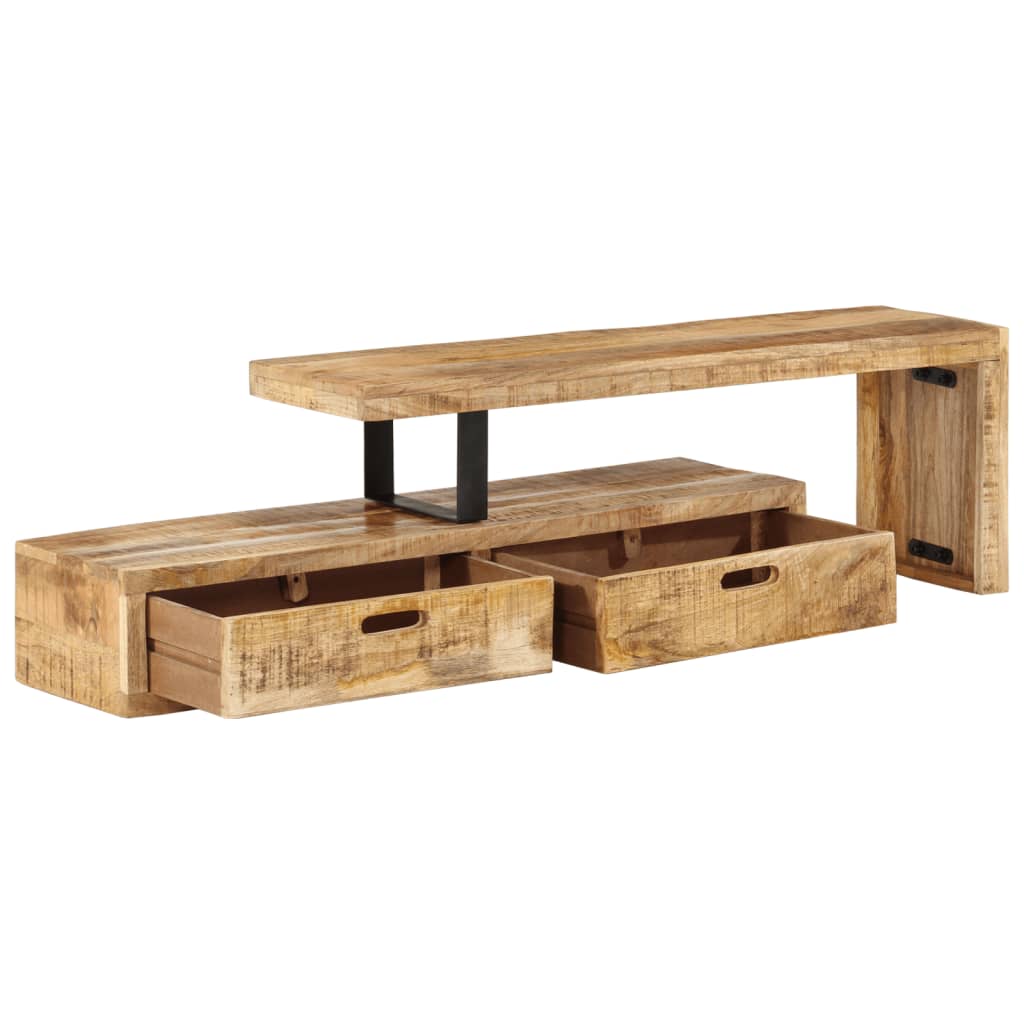 Meuble TV en Bois de Manguier Authentique-La-Fabrique-Industrielle