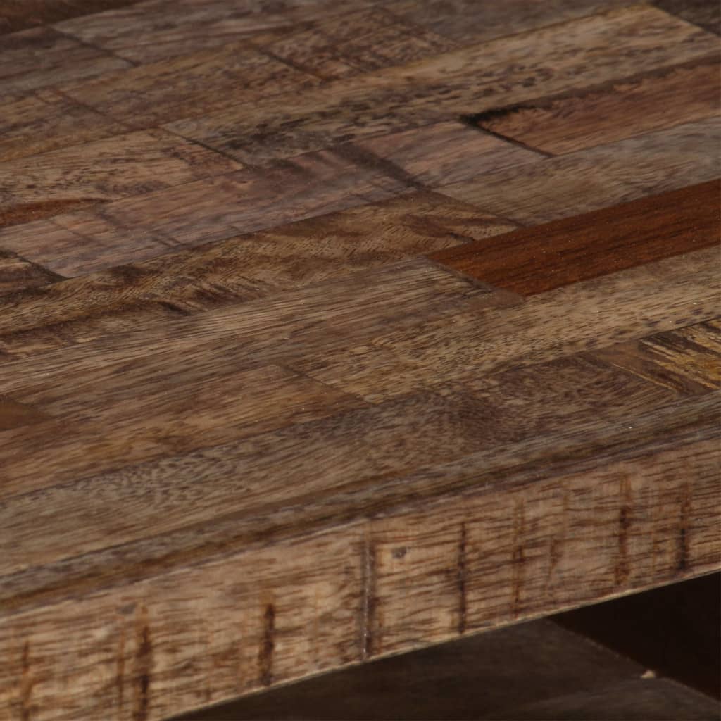 Meuble TV en Bois de Manguier Massif au Style Industriel-La-Fabrique-Industrielle