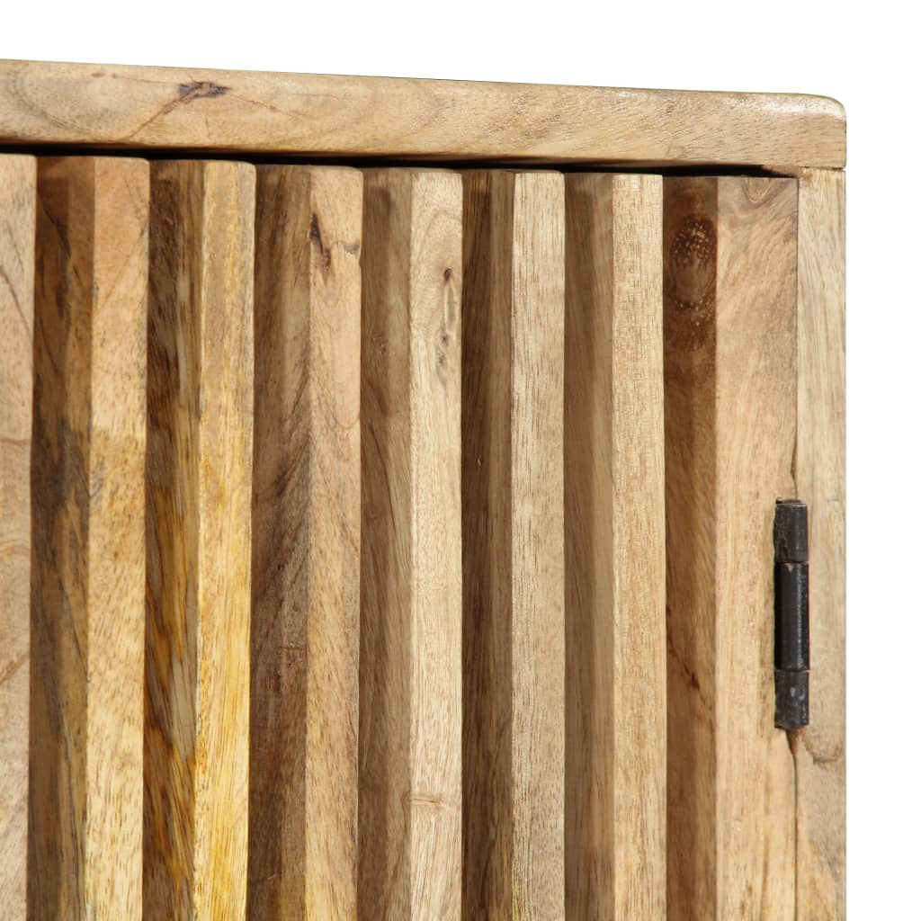 Meuble TV en Bois de Manguier Massif et Fer-La-Fabrique-Industrielle