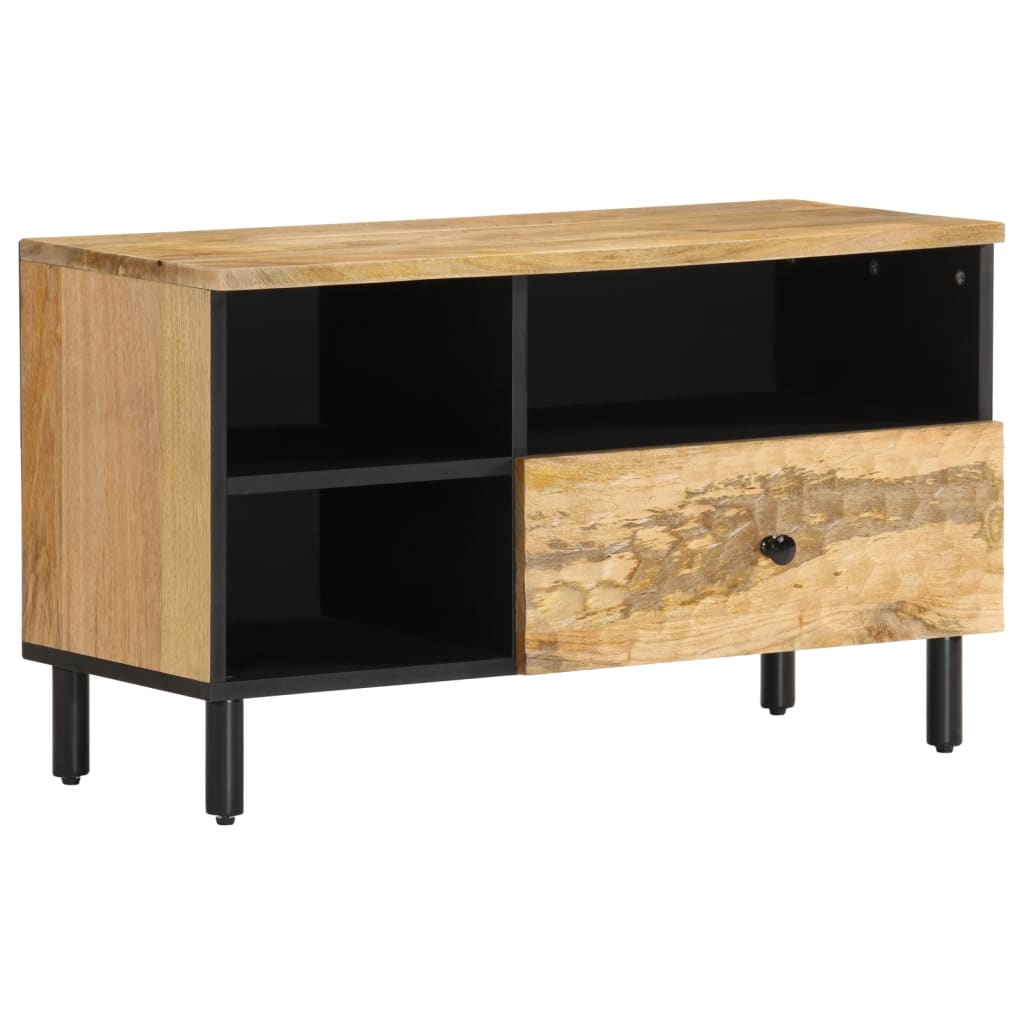 Meuble TV en Bois de Manguier au Style Industriel-Naturel-bois de manguier massif-1-La-Fabrique-Industrielle
