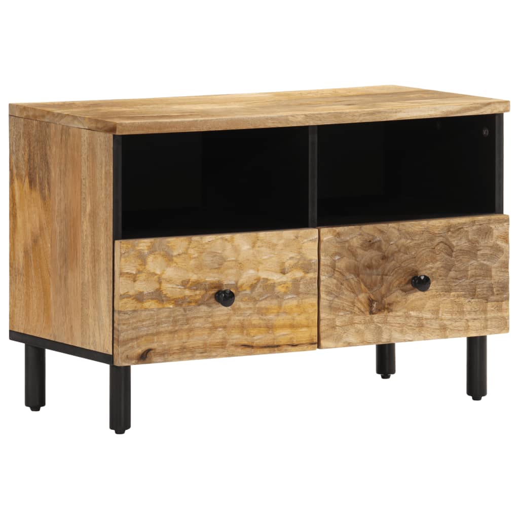 Meuble TV en Bois de Manguier au Style Industriel-La-Fabrique-Industrielle