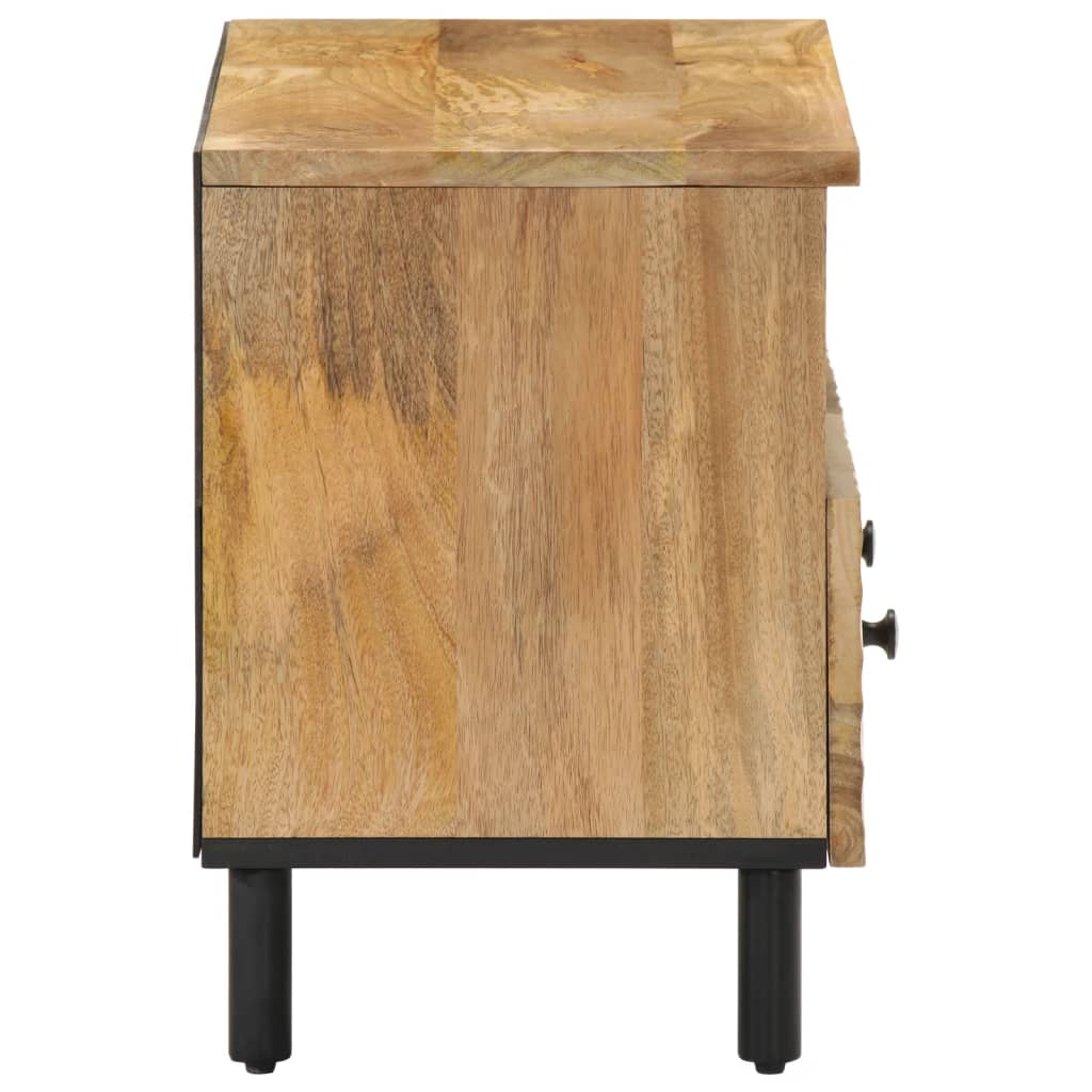 Meuble TV en Bois de Manguier au Style Industriel-La-Fabrique-Industrielle
