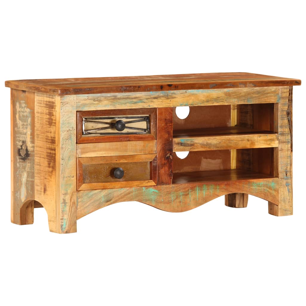 Meuble TV en Bois de Récupération au Style Industriel-La-Fabrique-Industrielle