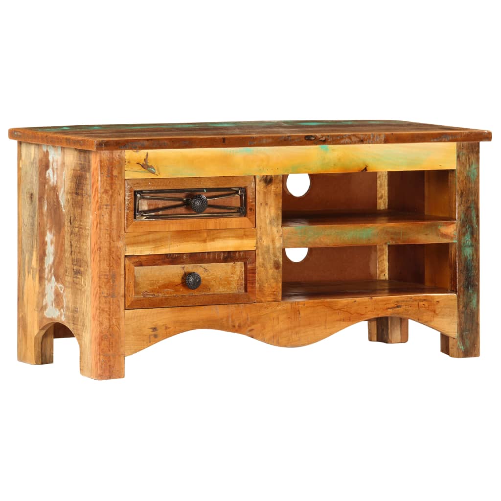 Meuble TV en Bois de Récupération au Style Industriel-La-Fabrique-Industrielle