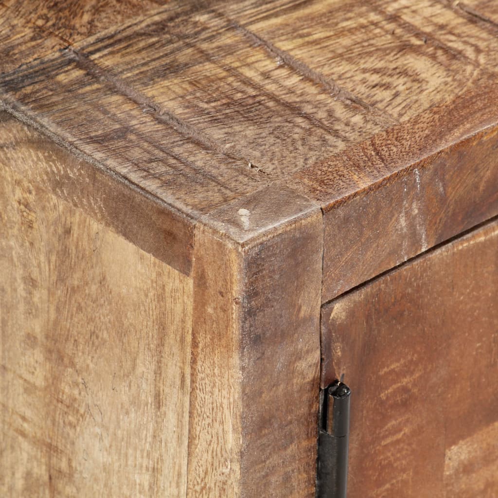 Meuble TV en Bois de Récupération et Acier 120 cm-La-Fabrique-Industrielle