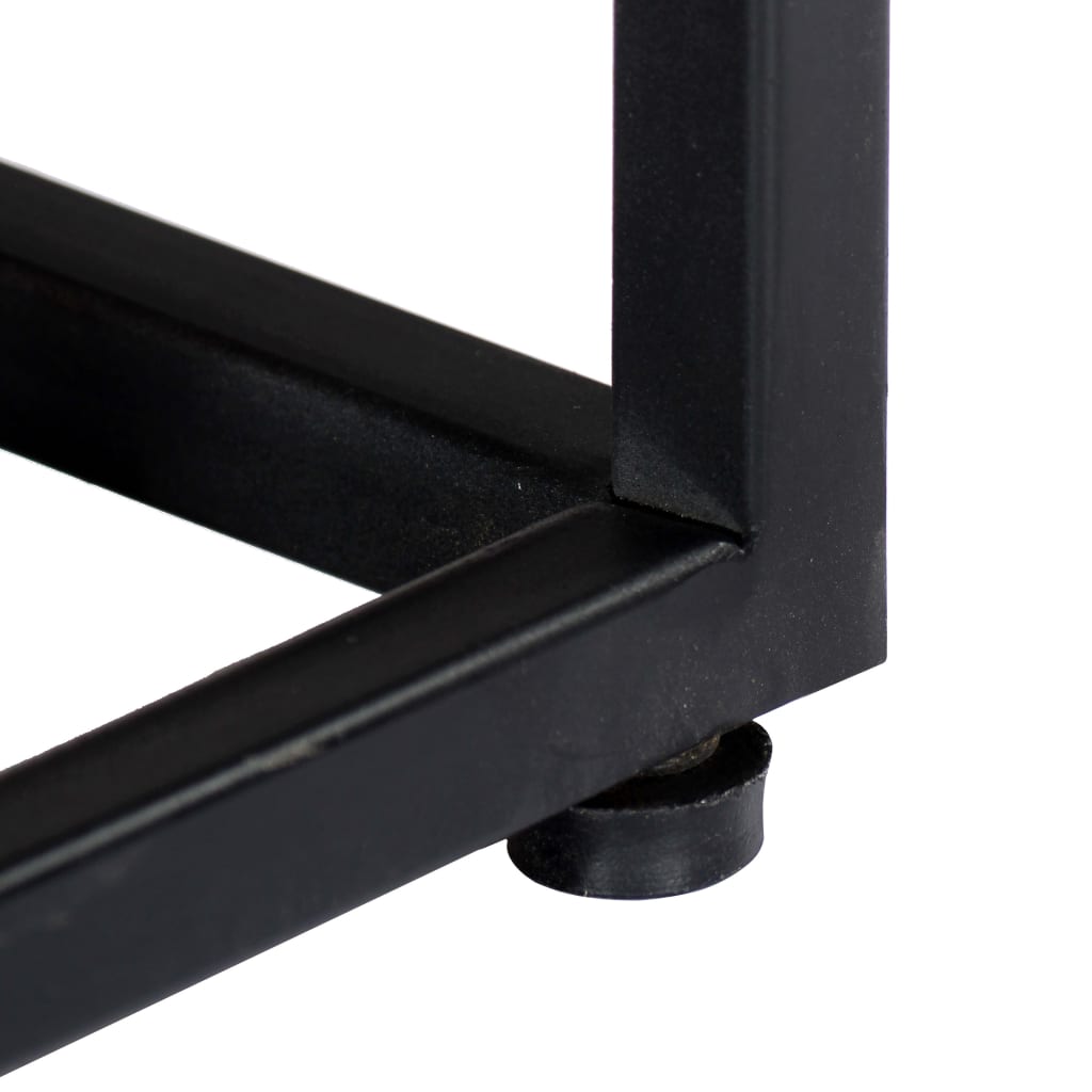 Meuble TV en Bois de Récupération et Acier Gris Foncé-La-Fabrique-Industrielle