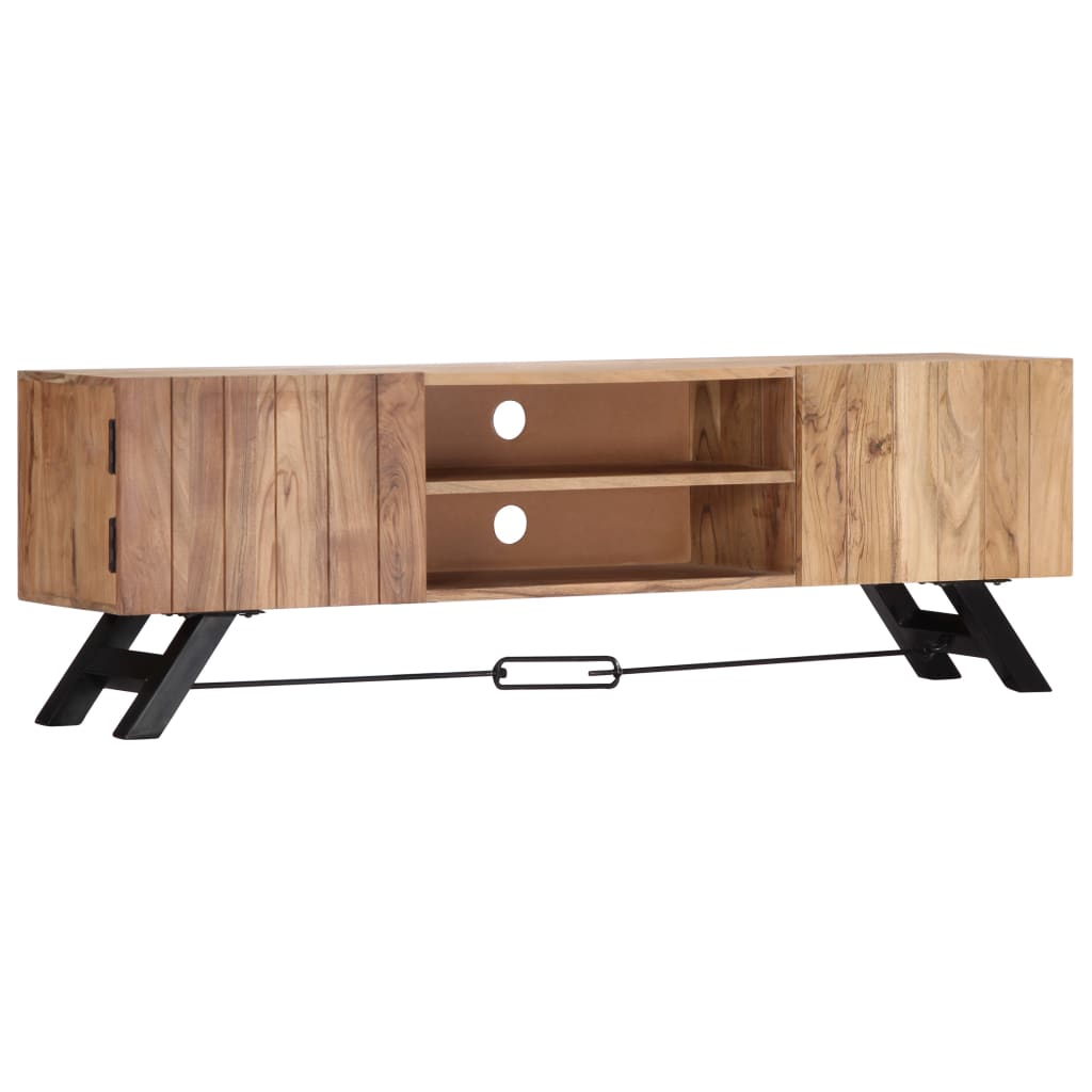 Meuble TV en Bois et Métal Acacia-La-Fabrique-Industrielle