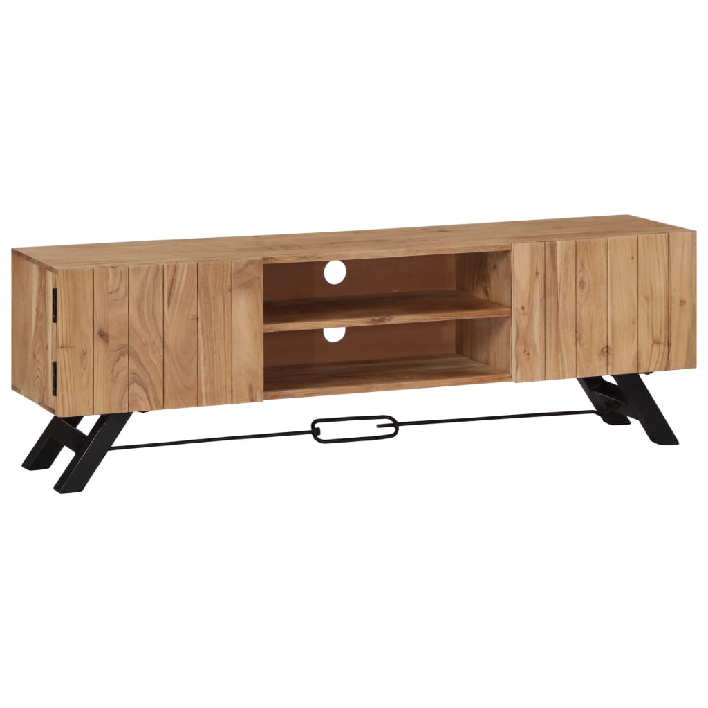 Meuble TV en Bois et Métal Acacia-La-Fabrique-Industrielle