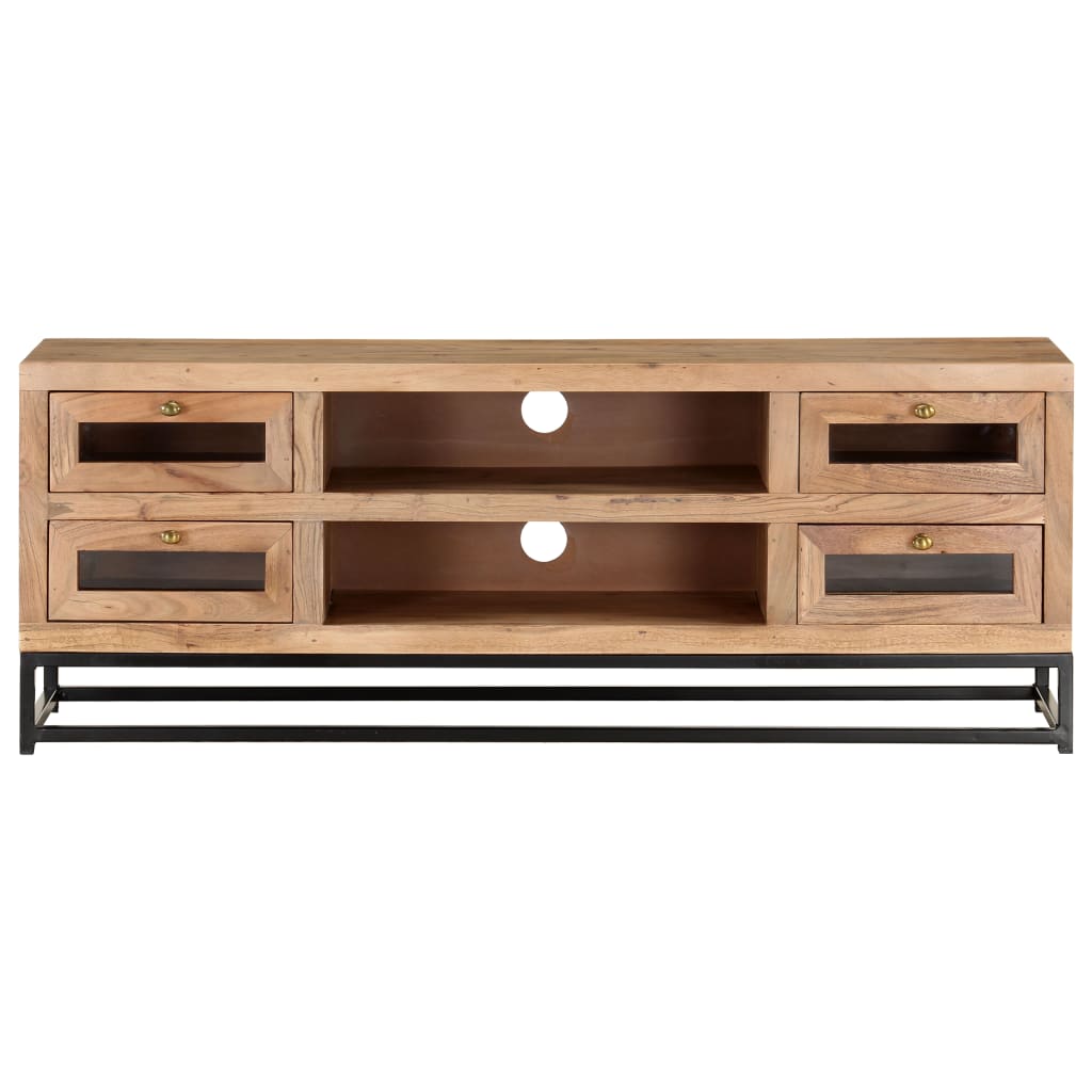 Meuble TV en Bois et Métal Style Industriel-La-Fabrique-Industrielle