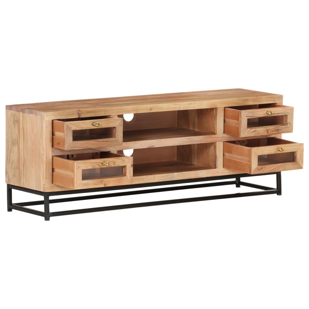 Meuble TV en Bois et Métal Style Industriel-La-Fabrique-Industrielle