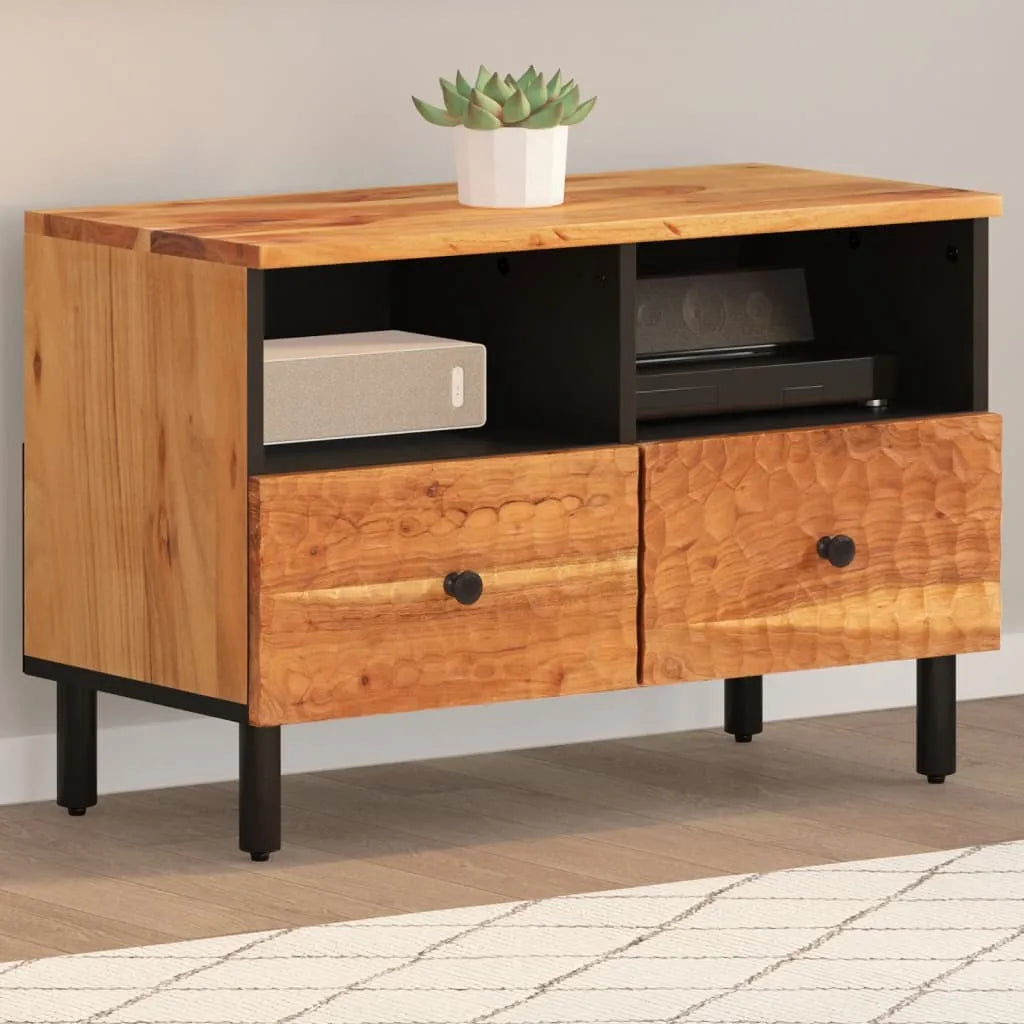 Meuble TV en Bois de Manguier au Style Industriel-Naturel-Bois d'acacia massif-1-La-Fabrique-Industrielle
