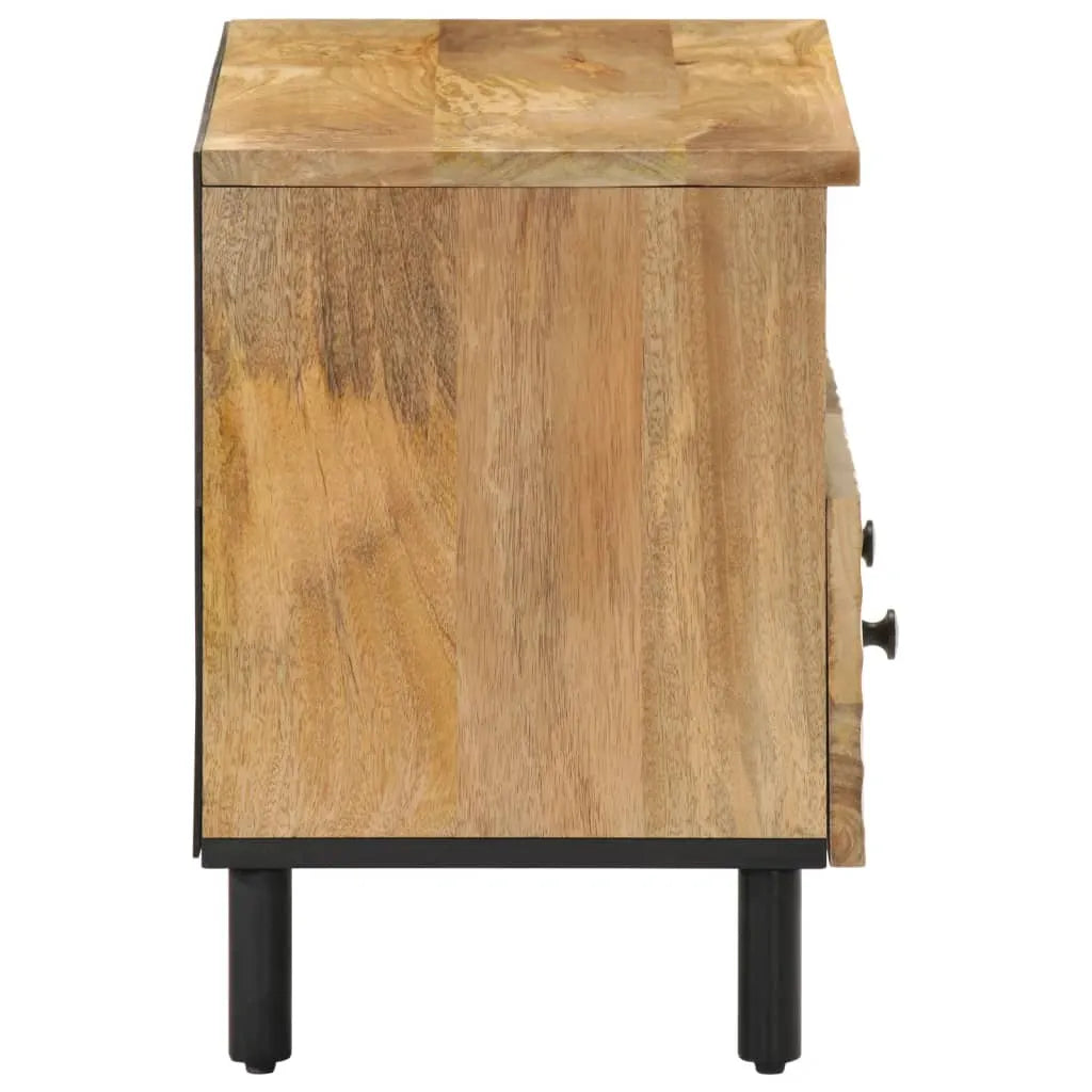 Meuble TV en Bois de Manguier au Style Industriel-La-Fabrique-Industrielle