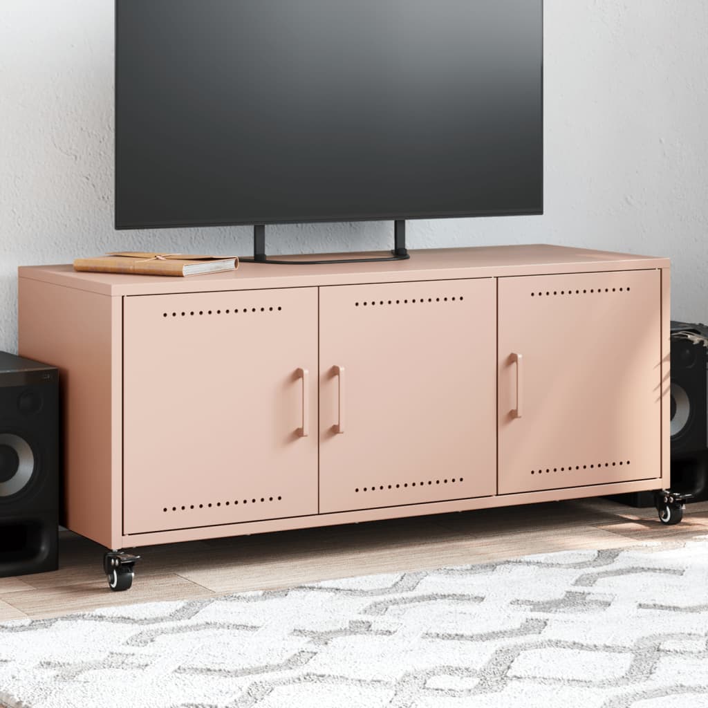 Meuble TV en Métal Design Olive-Rose-1-La-Fabrique-Industrielle