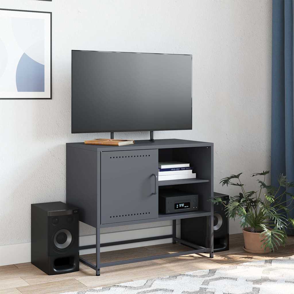 Meuble TV en acier au style industriel-La-Fabrique-Industrielle