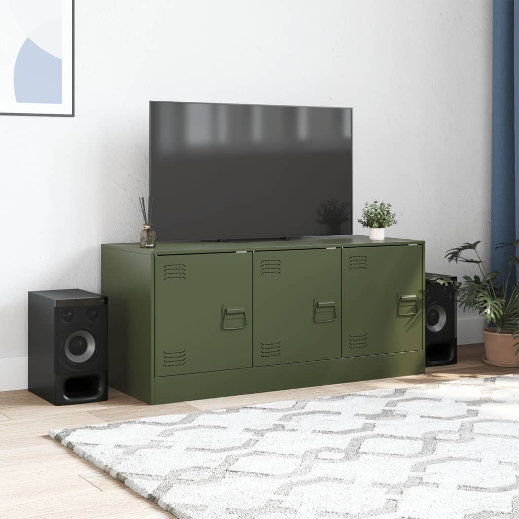 Meuble TV en acier au style industriel-La-Fabrique-Industrielle