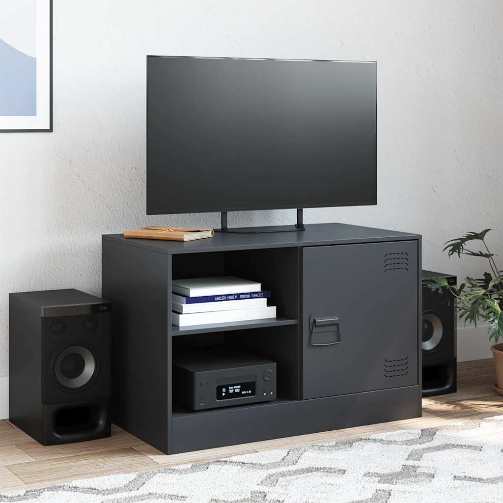 Meuble TV en acier industriel-La-Fabrique-Industrielle