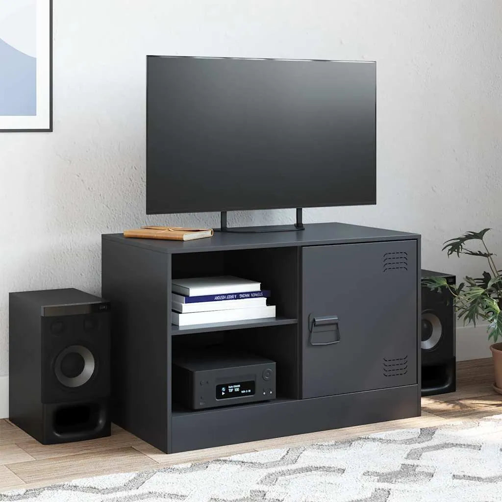 Meuble TV en acier industriel-La-Fabrique-Industrielle